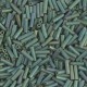 Miyuki Bugle 6mm Beads - Matted metallic sage luster BGL2-2031